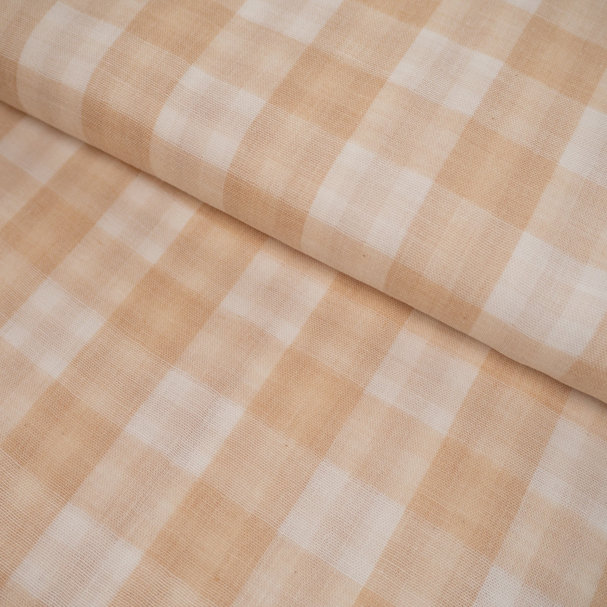 tissu gaze de coton carreaux