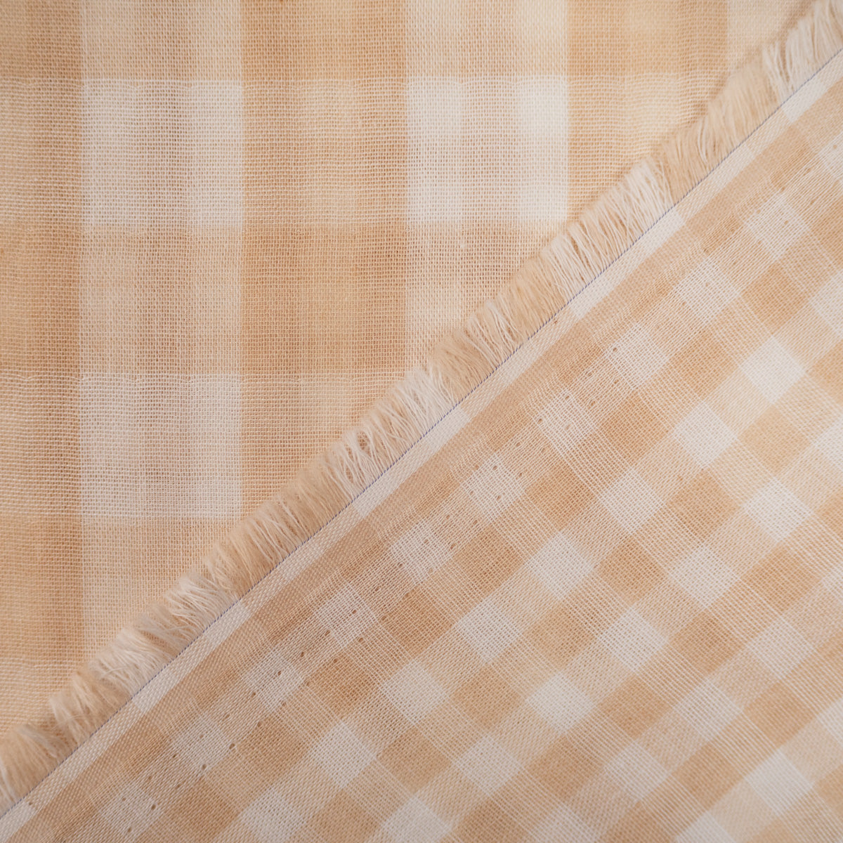 tissu gaze de coton bio GOTS carreaux