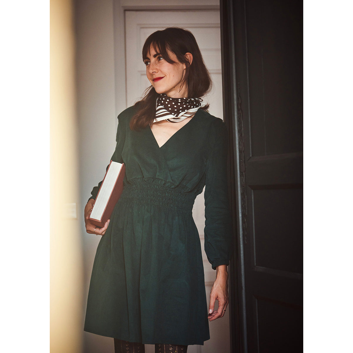 Patron de robe manches longues pour femme