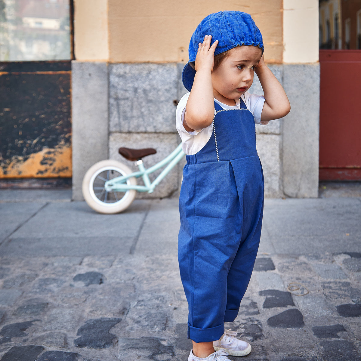 patron couture bébé enfant élastique PDF salopette