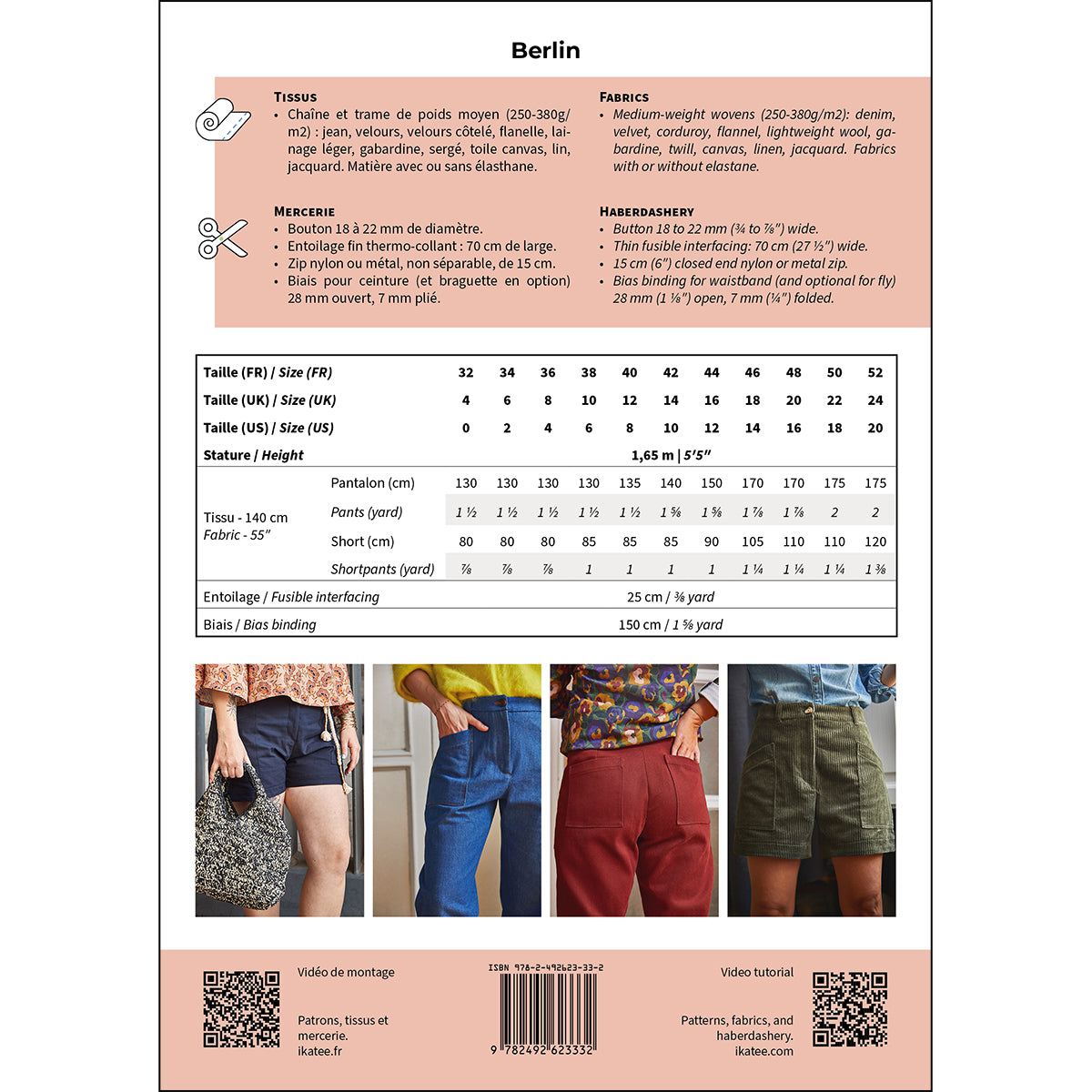 Patron pantalon carotte femme
