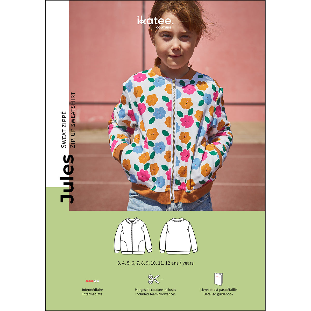 Patron de couture sweat zippé enfant
