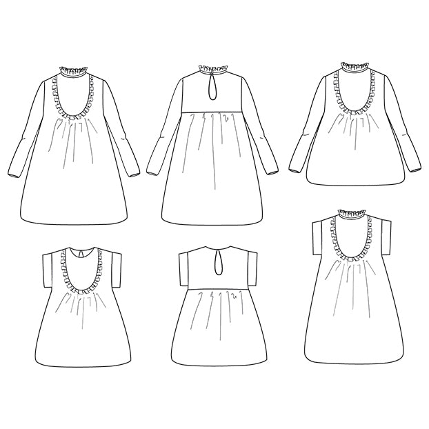 Duo de patron de blouse et robe pour femme et enfant