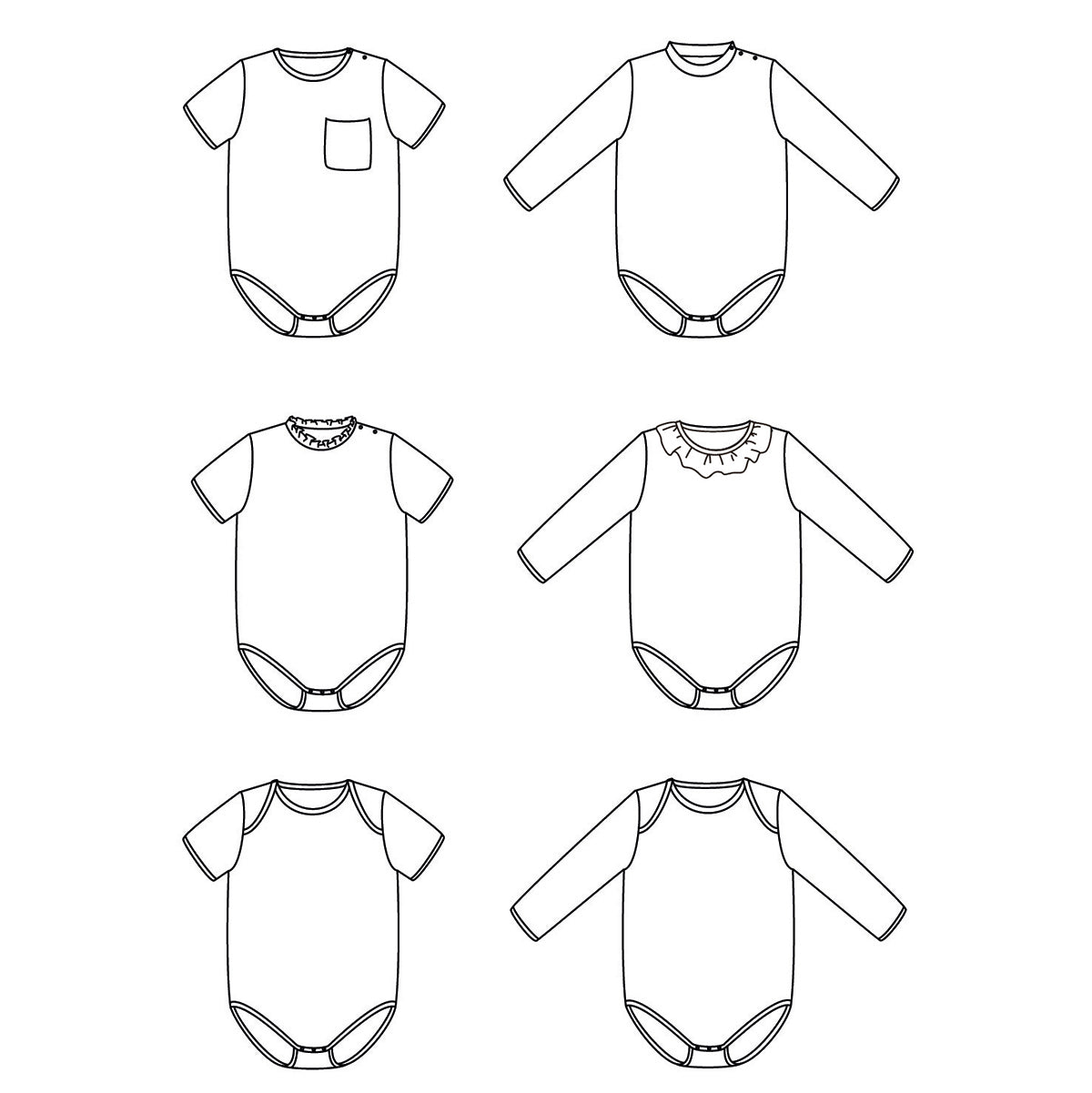 Patron de body pour bébé