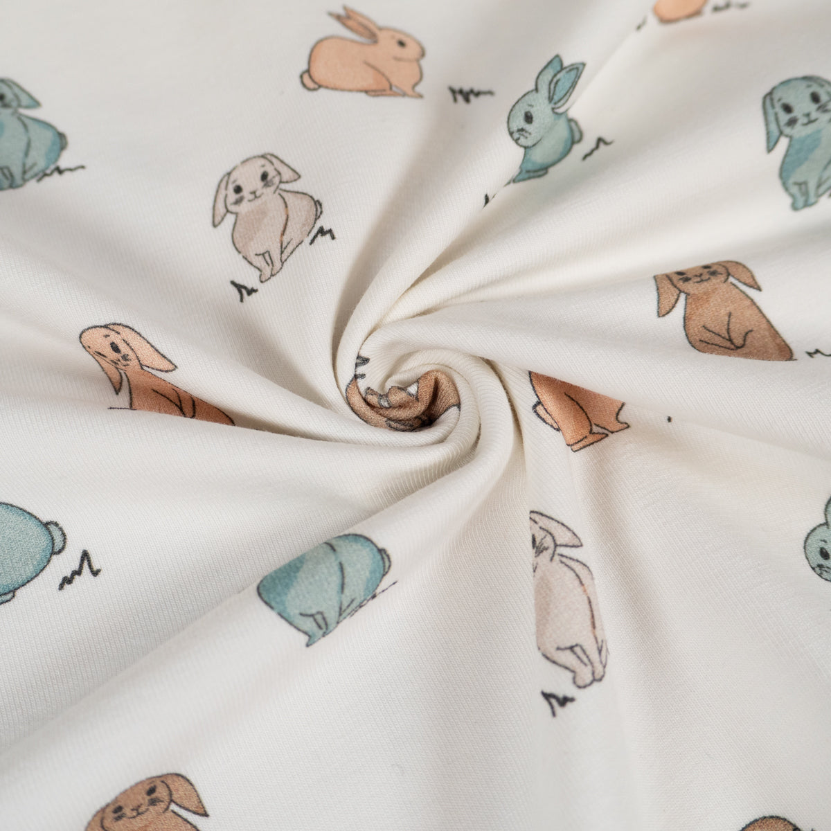 Tissu jersey blanc