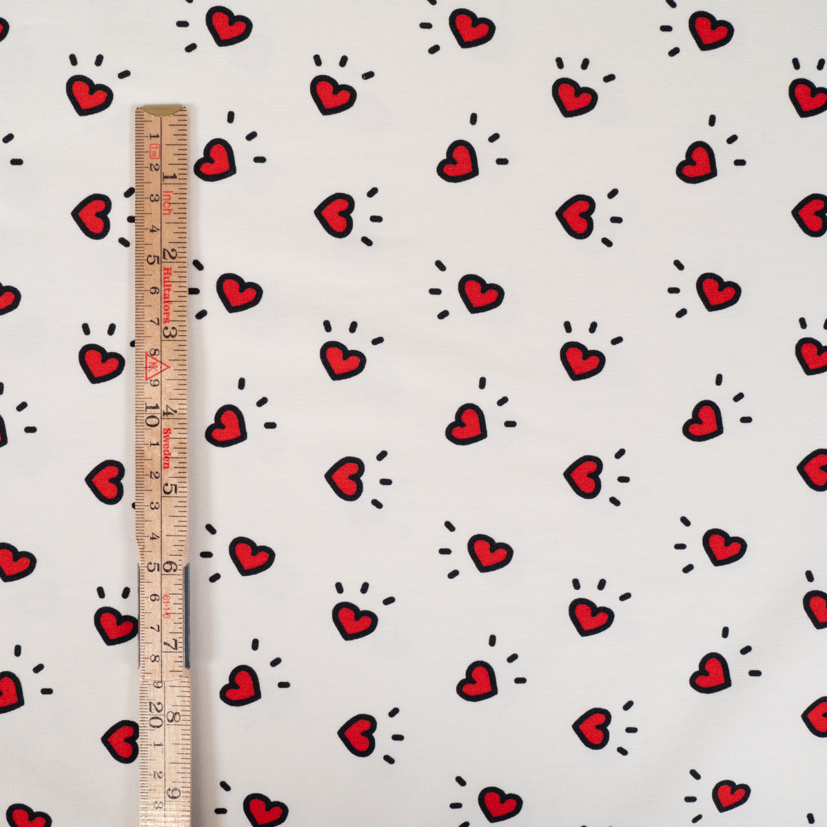 Tissu jersey blanc
