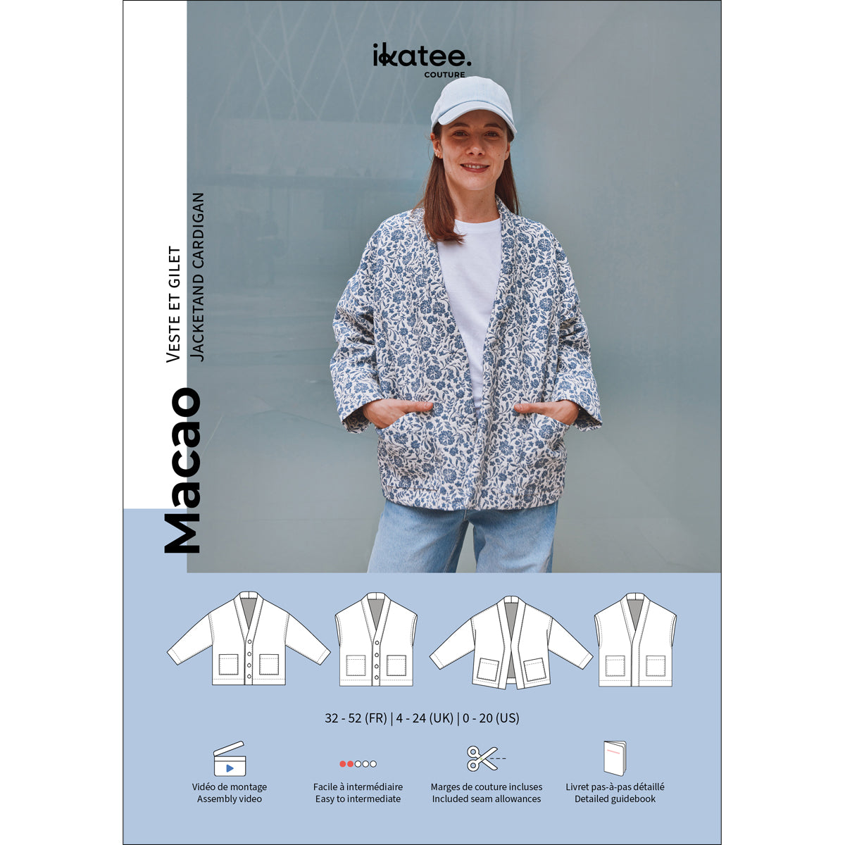 Patron de veste femme MACAO
