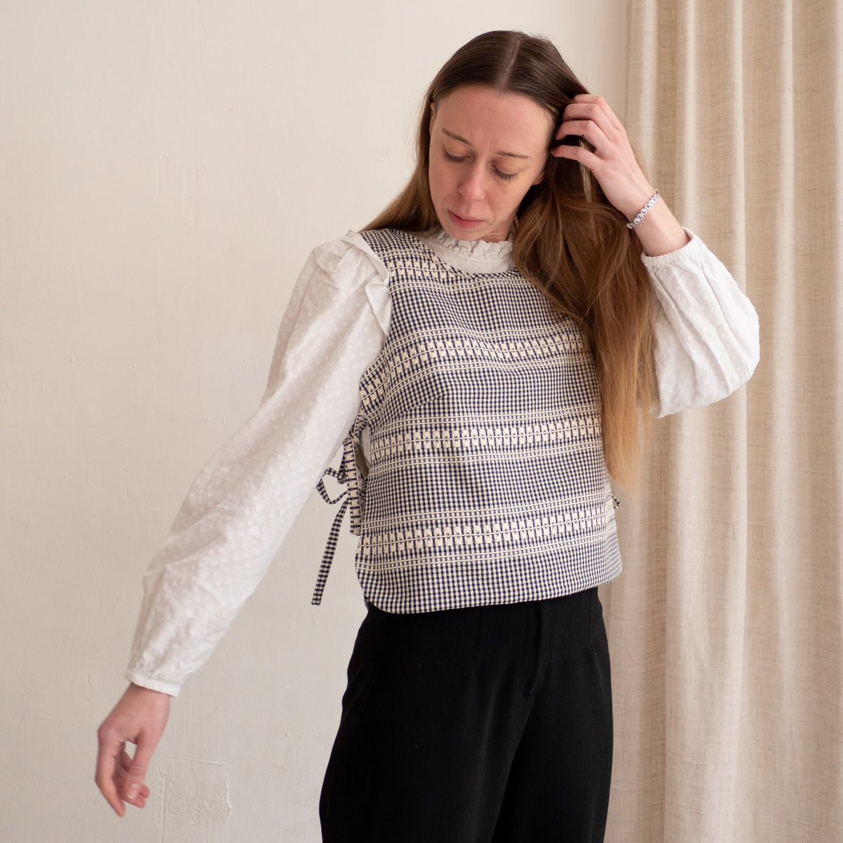 DIY Surpull femme à lien