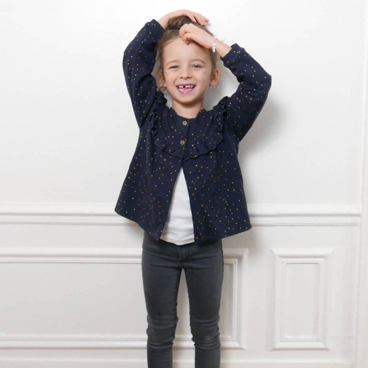 Couture de gilet et veste pour mère et fille