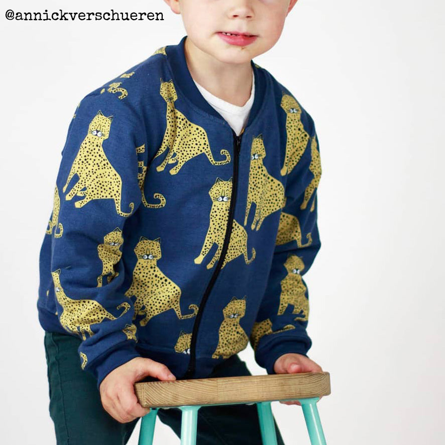 Couture bomber à fermeture à glissière