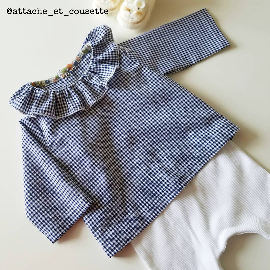 Couture de blouse pour petite fille