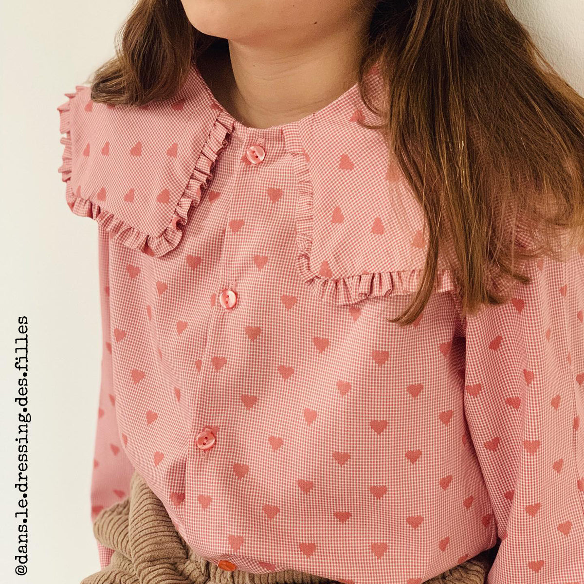 Patron Blouse col volant enfant