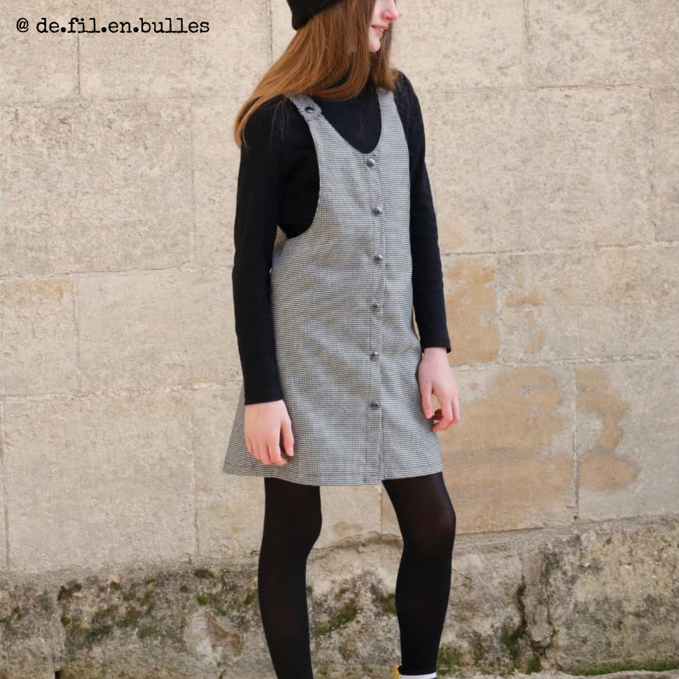Patron robe chasuble pour fille