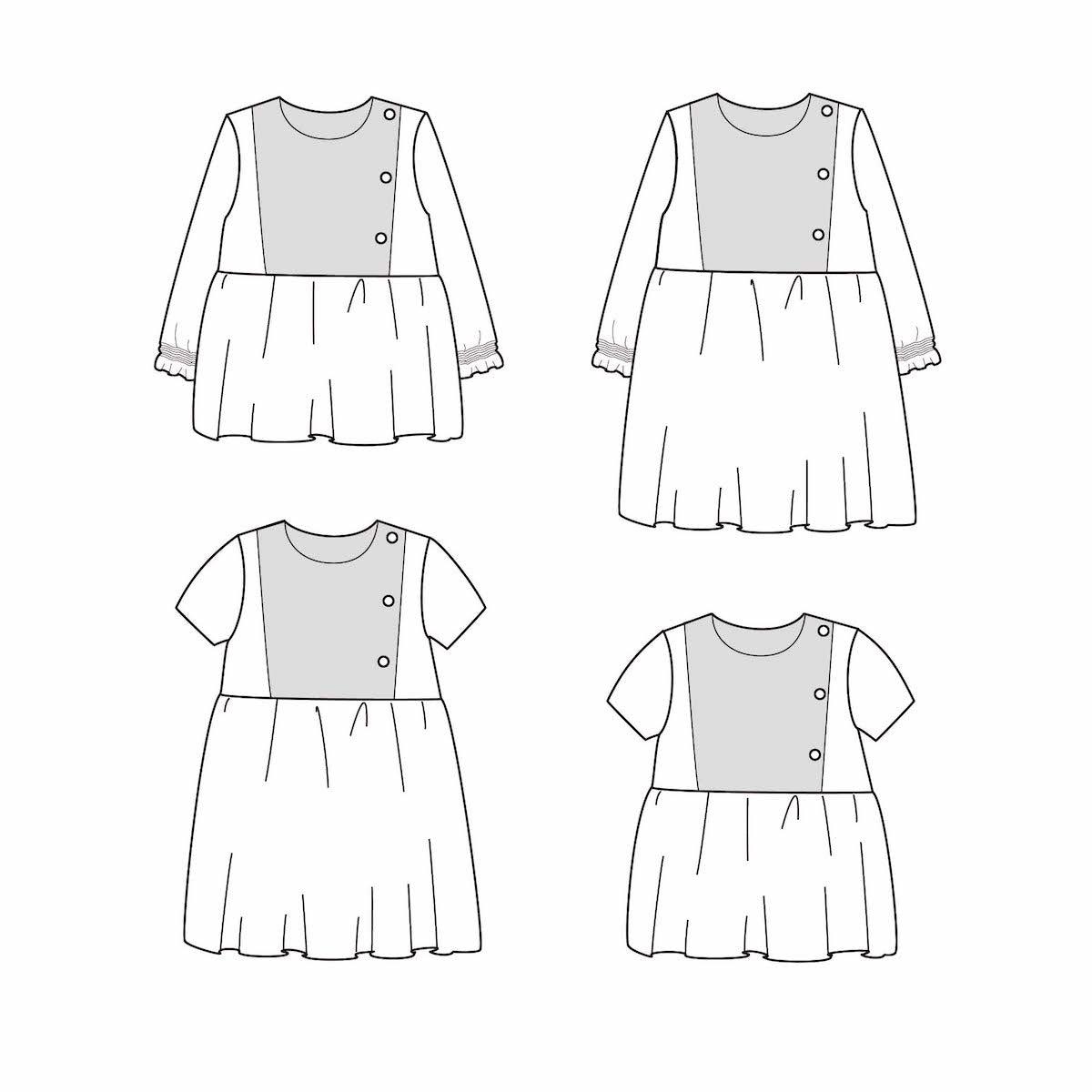 Patron de blouse et robe pour bébé