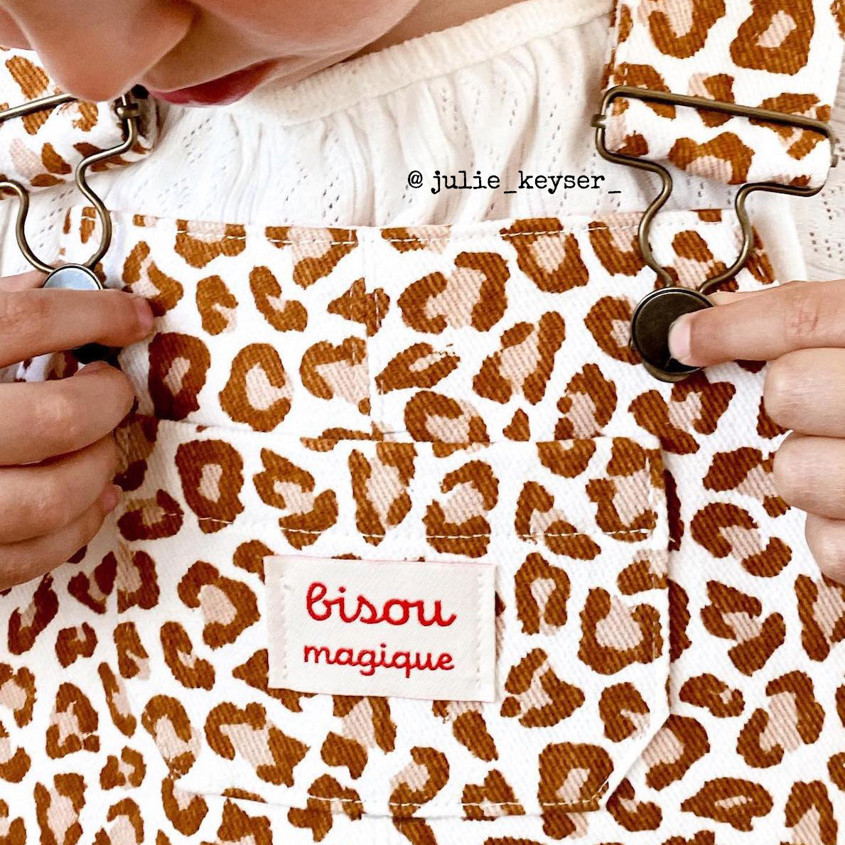 Étiquettes textiles Bisou magique expédition rapide