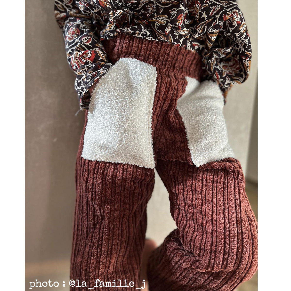 Patron pantalon poches avant