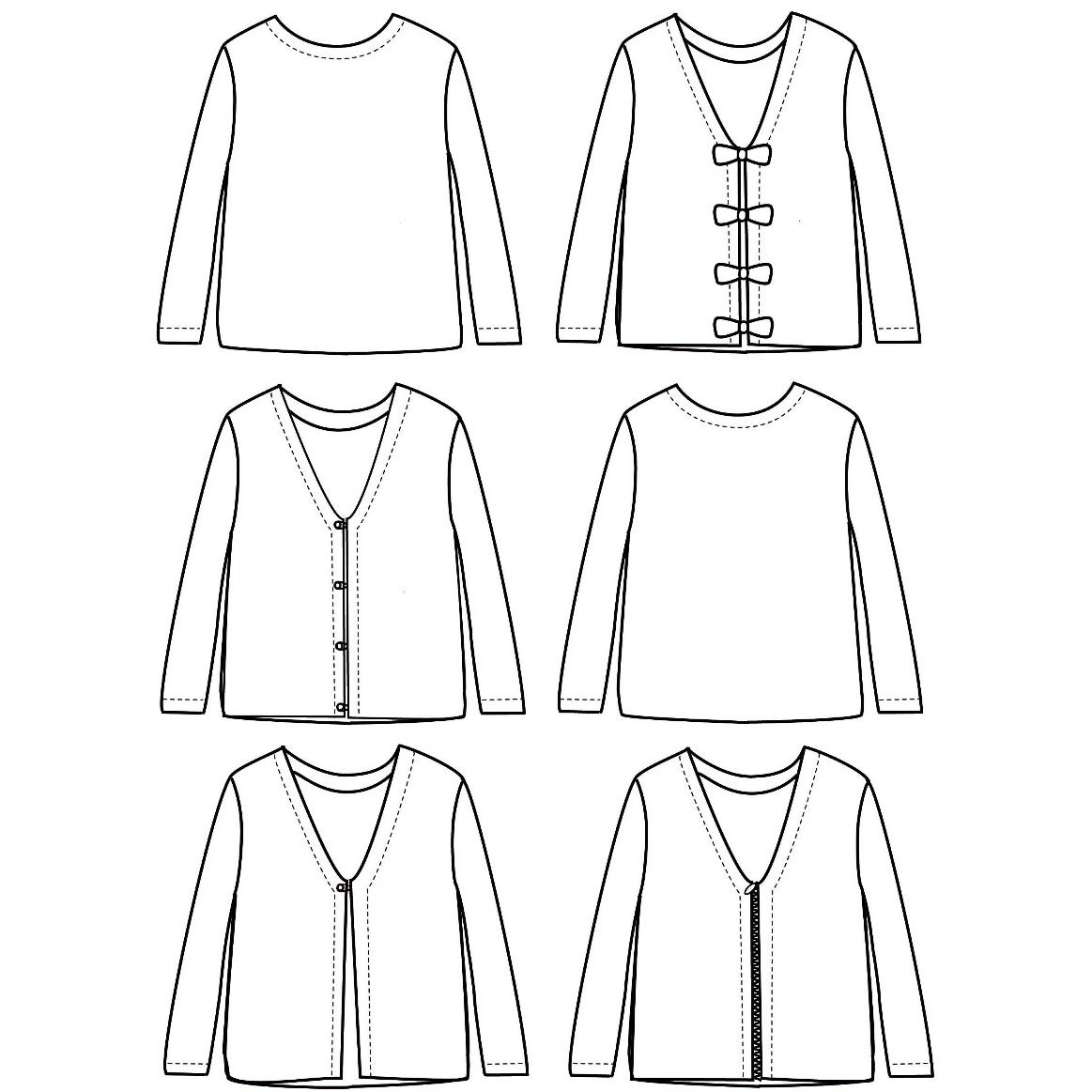 Duo de patron de gilet pour femme et enfant