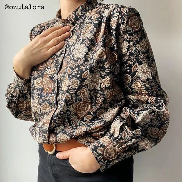 Patron de blouse manches longues pour femme