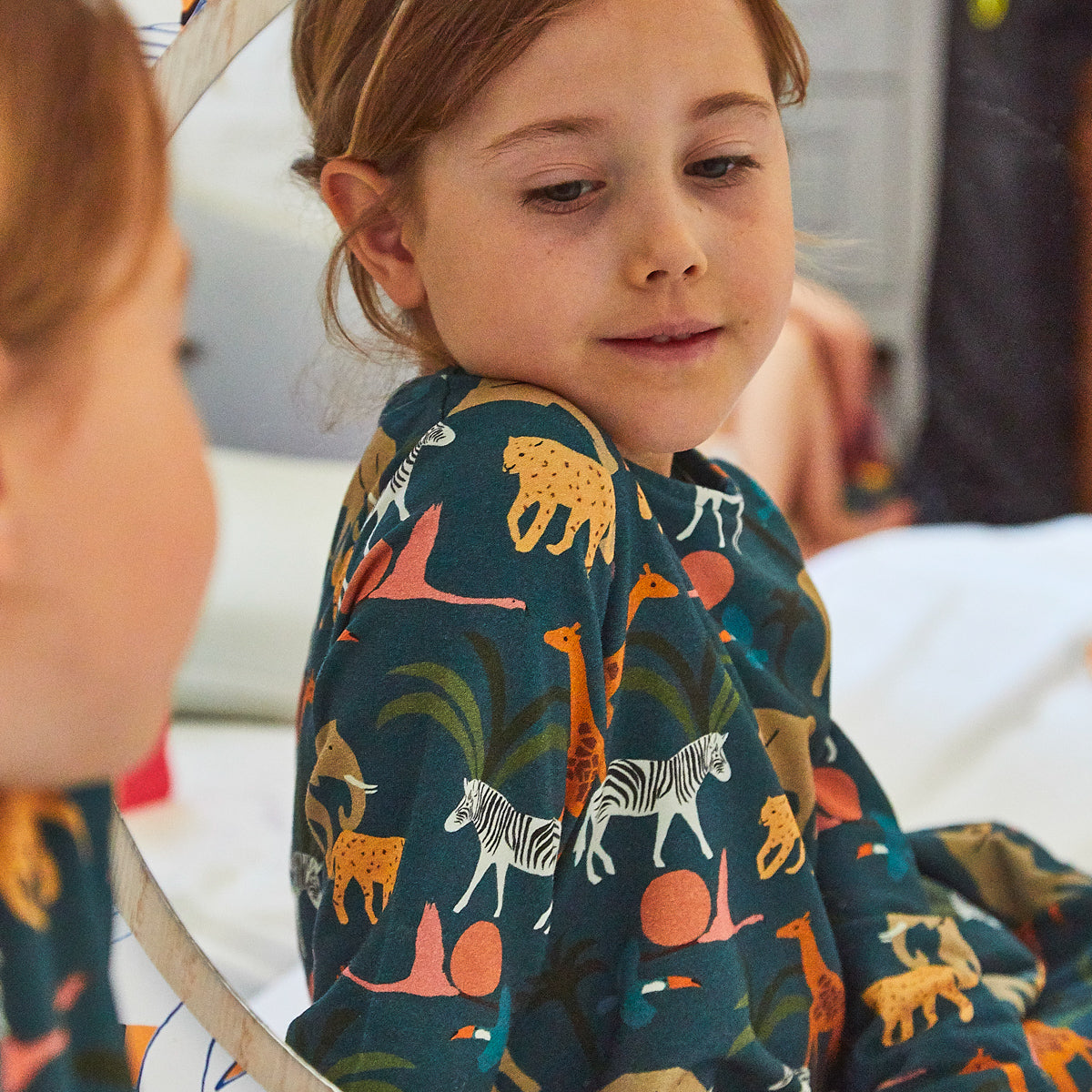 Robe Helsinki kids tissu bleu