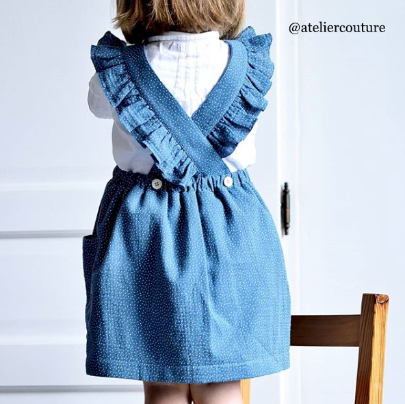 Patron de robe tablier pour enfant