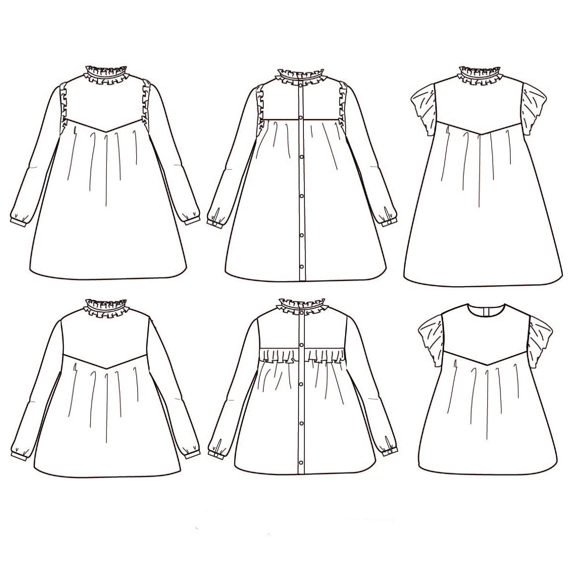 Patron de blouse et robe pour femme