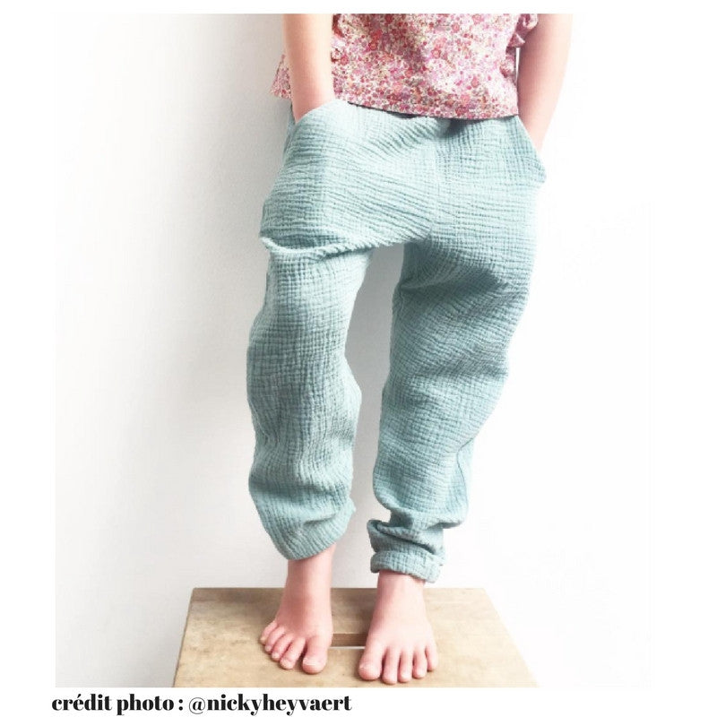 Patron pantalon coupe ample pour enfant