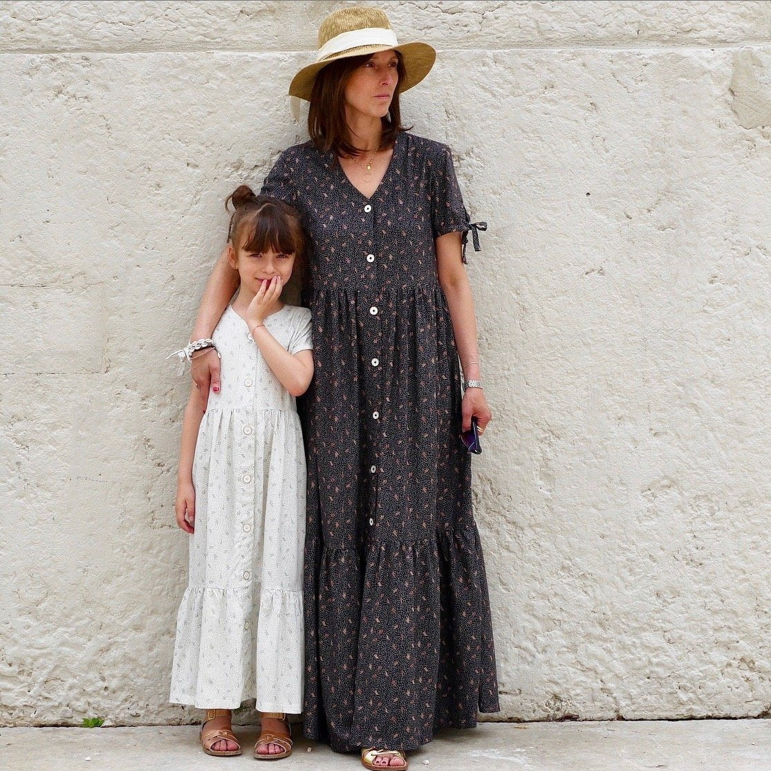 Patron de robe manches courtes