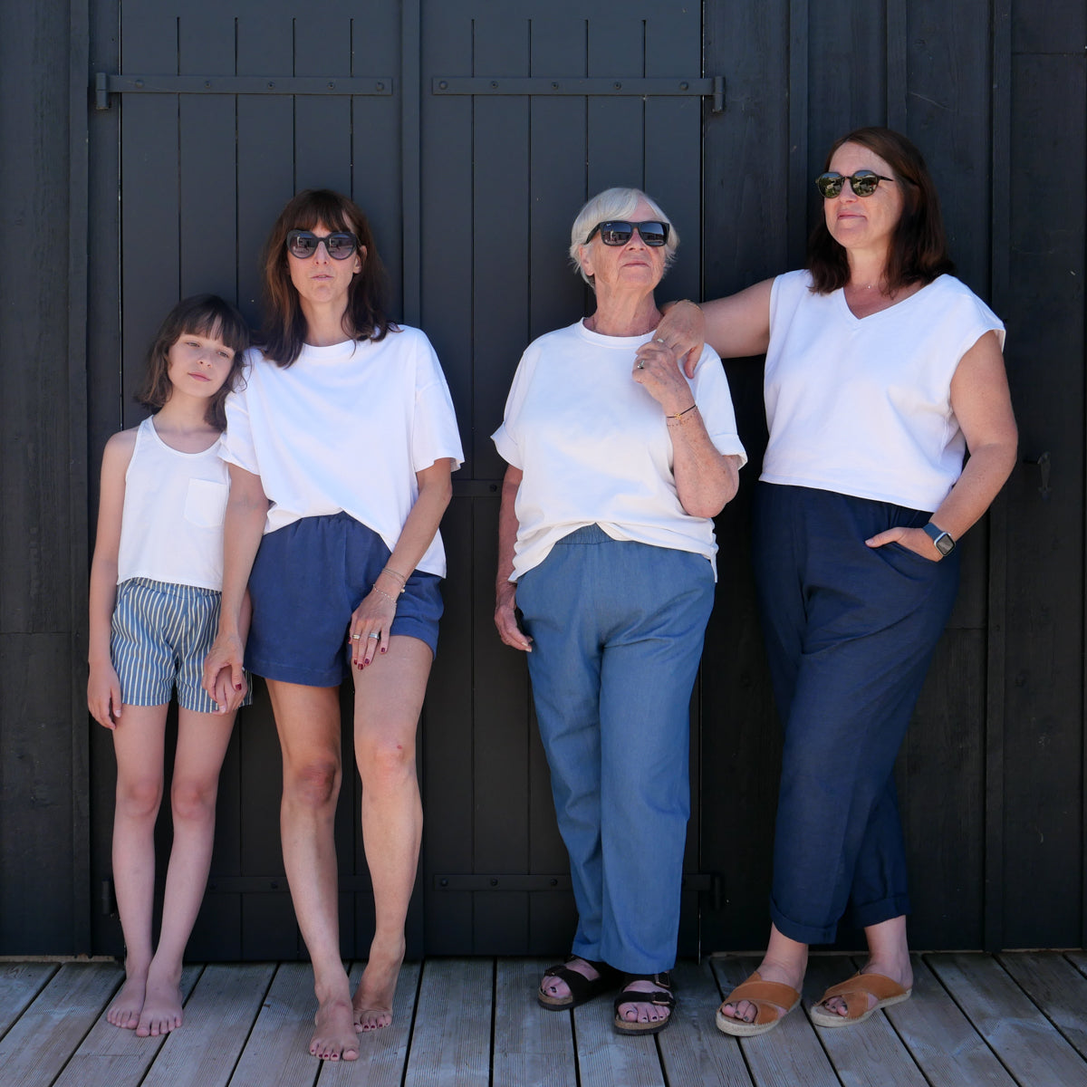 Patron de pantalon à taille élastiquée