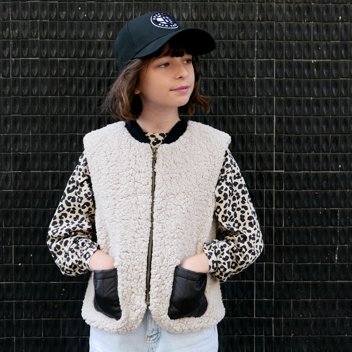 Patron de gilet sans manches pour enfant mixte