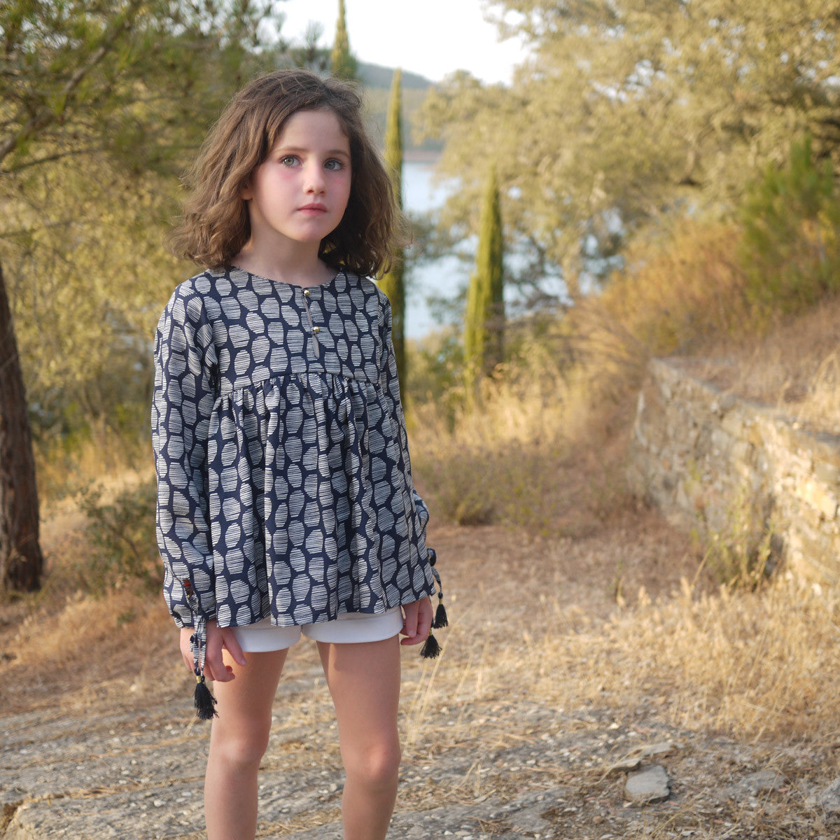 Blouse avec cordon aux poignets DIY