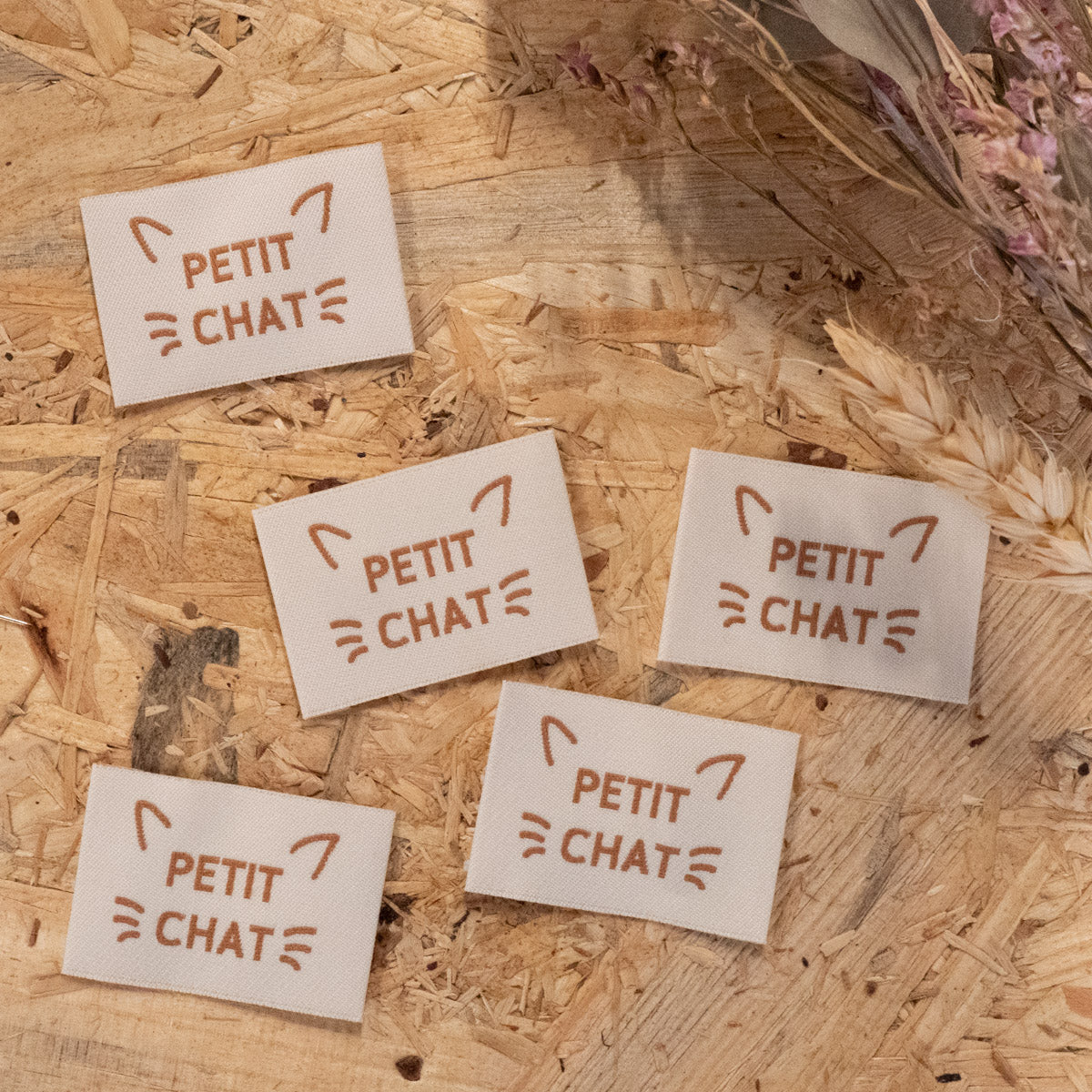 Étiquettes en tissu pour couture DIY upcycling