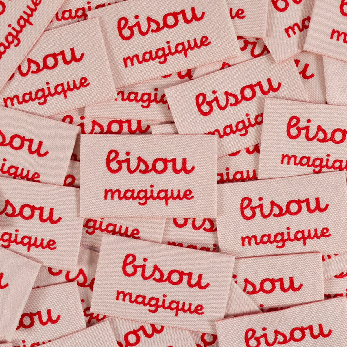 Étiquettes tissées Ikatee Bisous magique