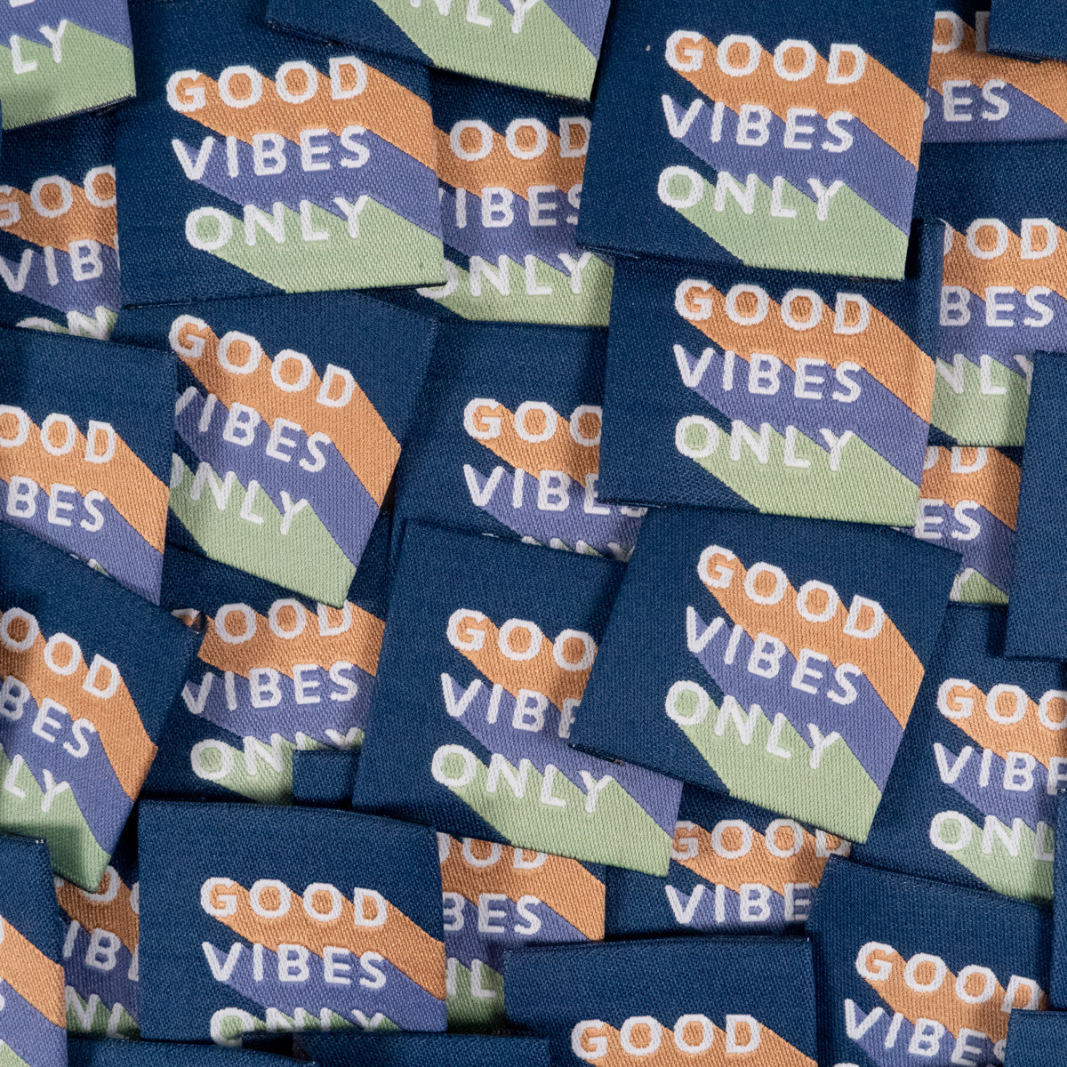 Étiquettes tissées Ikatee Good vibes only