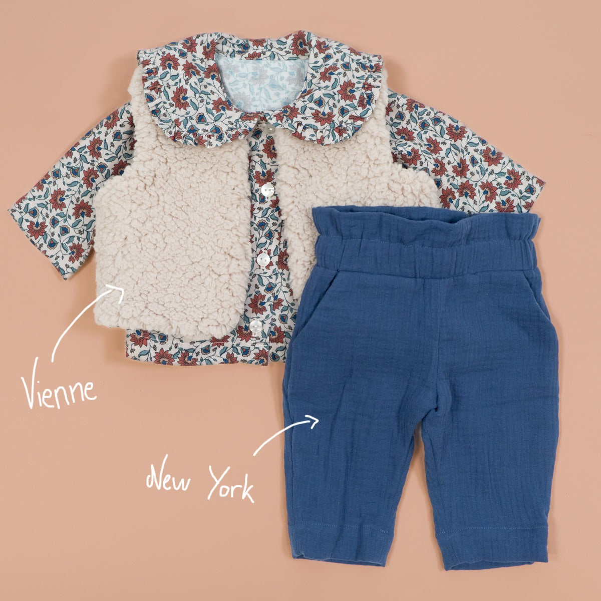 Couture de chemise pour petite fille et petit garçon