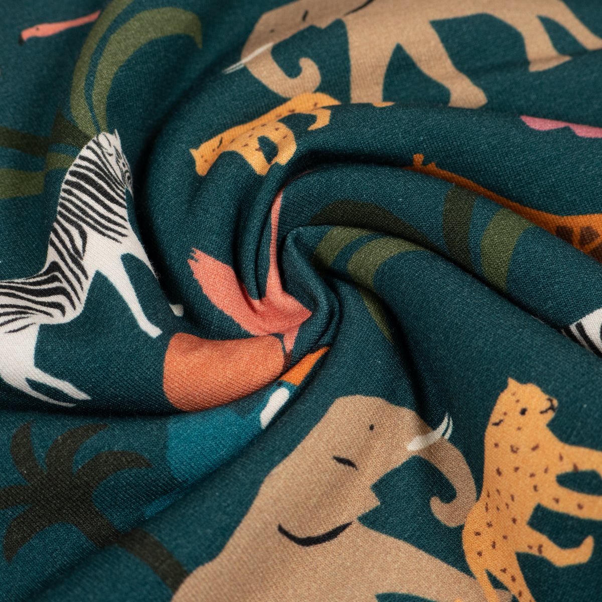 Tissu French terry bleu