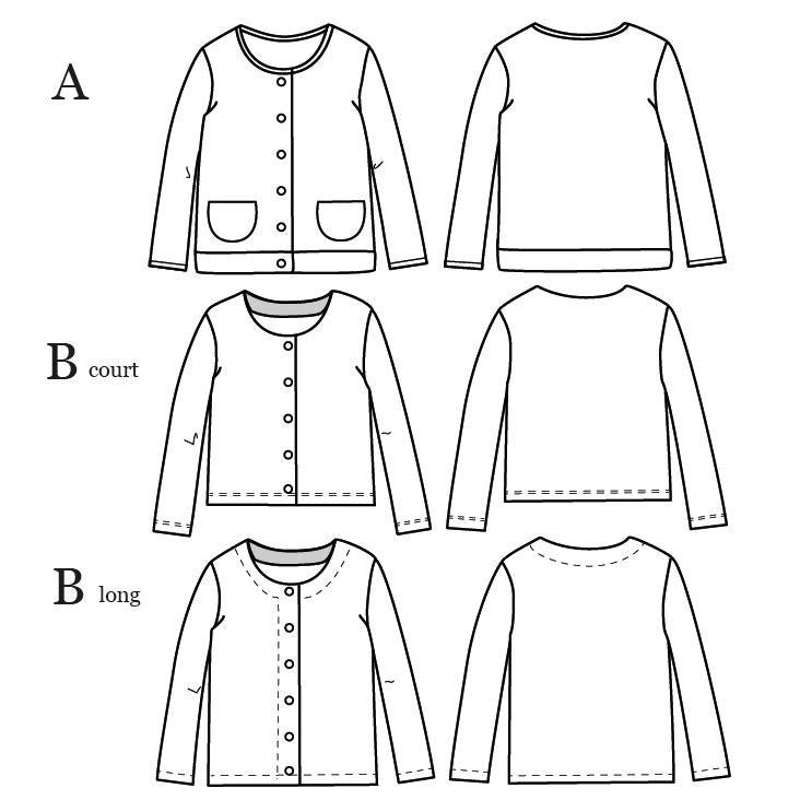 Patron de gilet et veste pour femme