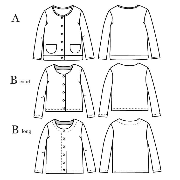 Patron de gilet et veste pour femme