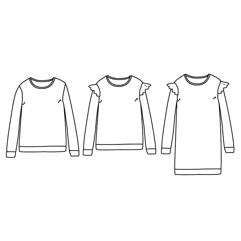 Patron de sweat et robe pour femme
