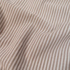 Popeline stof - Strepen - Beige en wit