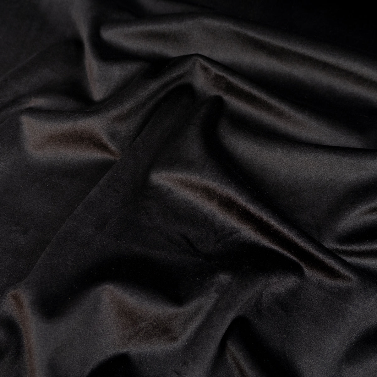 Tissu velours ras noir – vue 3