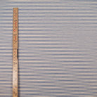 Tissu gabardine rayures tissées écru et bleu – vue 5