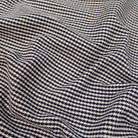 Tissu pied de poule écru et noir