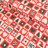 Tissu French terry Bio - Ikatee® - Merry Xmas - Rouge