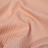 Tissu nid d'abeille tissé - Grands carreaux - Rose poudré
