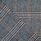 Tissu lainage à carreaux Tartan noir, écru et camel – vue 4