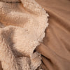 Sherpa-lined suede - Camel