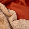 Sherpa-lined suede - Terracotta