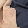 Sherpa-lined suede - Navy