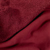 Stof Teddy Fleece - Bordeauxrood