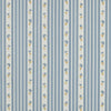 Tissu popeline fleur bleu